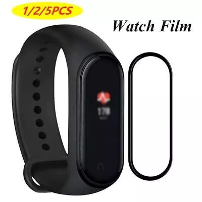 5pcs 3D FullCover Tempered Glass Screen Protector Film For Xiaomi Mi Band 4 5 6  • £3.77