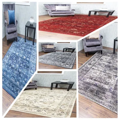 £24.95 • Buy Vintage Distressed Classic Rug Mat Large Small Faded Traditional Carpet Cheap UK
