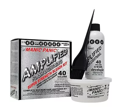 MANIC PANIC Flash Lightning Hair Bleach Kit 40 Vol Cruelty Free & Vegan Formula • $34.88