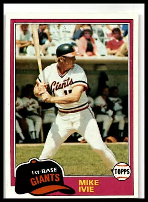 1981 Topps #236 Mike Ivie San Francisco Giants Vintage • $1.99
