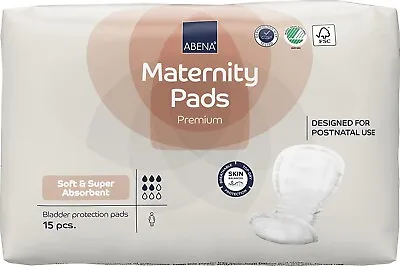 £7.25 • Buy Abena Premium Maternity Pads, Postpartum Essentials, Eco-Friendly Maternity Pads
