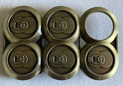 Beer Can 6-Pack Metal Novelty Fun Funny Collectible 4  Belt Buckle • $9.99