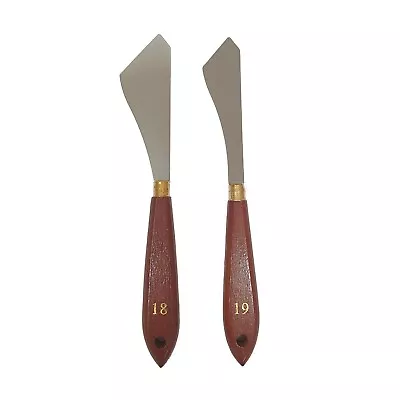 The Art Shop Skipton Wooden Handled Painting Palette Knives Single Or Set Of 2 • £3.99