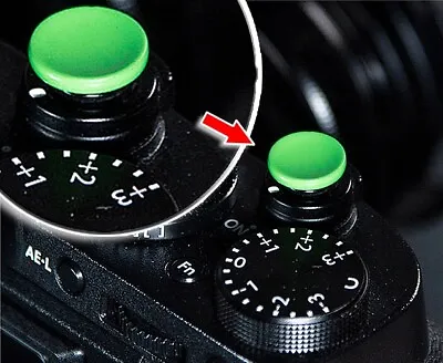 Soft Shutter Release Button Green Snap Button Fits Fujifilm X100t X30 • £9.85