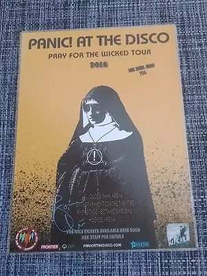 PANIC AT THE DISCO - 2018 Australia Tour SIGNED AUTOGRAPHED Poster  BRENDON URIE • $27.95