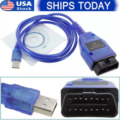$9.15 • Buy For VAG-COM VCDS Scanner Tool OBD2 KKL CH340 409.1 VW Audi Test Line AUB Cable