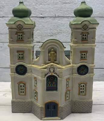 $32.50 • Buy Vintage Lemax Dickensvale Porcelain Lighted House Church Christmas Village 1995