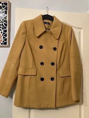 M&Co Mustard Yellow Collared Jacket Coat - Size 16 - Unworn • £15