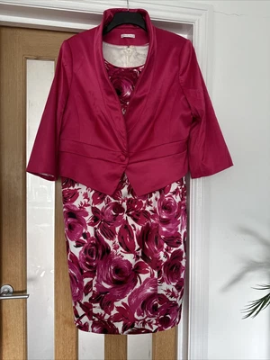 £25 • Buy Wedding Occassion Dress And Jacket Suit Size 22 Berketex Mother Of The Bride.