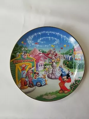 Walt Disney World 25th Anniv Plate Mickey #7621A  Mickey's Toon Town Fair  A2  • $19.99