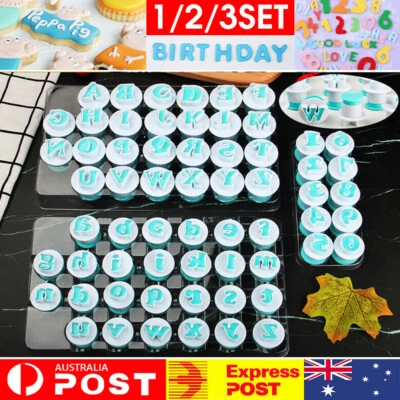 26 Alphabet Number Letter Fondant Icing Cutter Mould Molds Cake Decorating Tool • $9.73