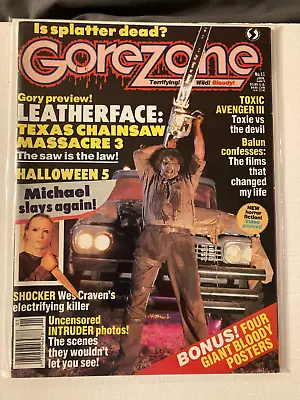 $17.95 • Buy GoreZone Magazine #11 January 1990 FANGORIA Leather Face: Texas Chainsaw 3