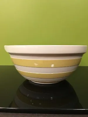 T G Green Cornishware Yellow And White  Large Bowl • $150