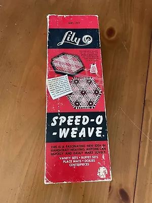 Vintage Lily Speed-o-weave Art 717 Adjustable Metal Loom • $18