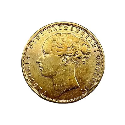 Queen Victoria Gold 1874 Sovereign • $625