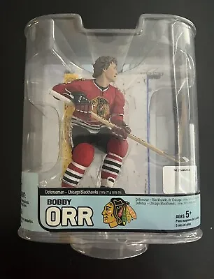 2007 McFarlane NHL Legends Series 5 Bobby Orr Blackhawks Action Figure • $9.60