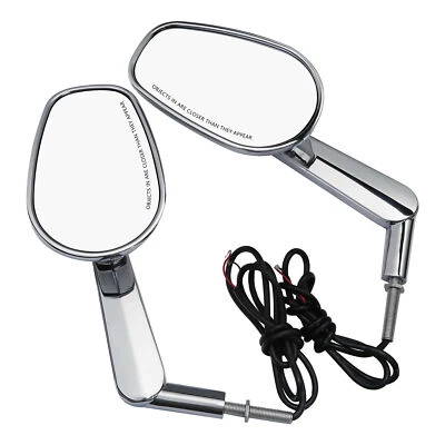 $52.50 • Buy Rear View Mirrors Muscle LED Turn Signals Light For Harley V-ROD VRSCF 09-17 16