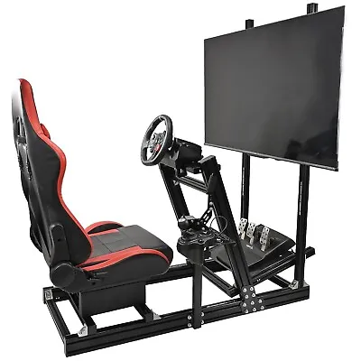 Marada F1 Racing Simulator Cockpit With Display Stand Seat Fit Logitech G29 G920 • $649.99