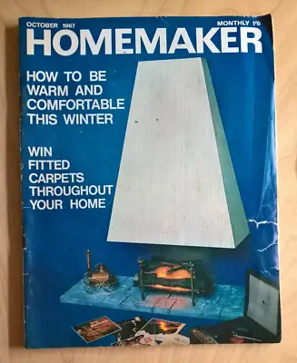 HOMEMAKER October 1967 / Vintage Magazine Mid-Century Home Decor Retro Design • £4