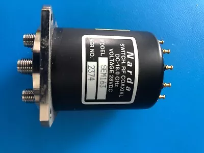 $20 • Buy Narda SEM163 Switch RF Coaxial DC-18.0GHz 28VDC