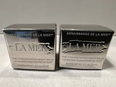 2 X LA MER - Genaissance De La Mer- The Concentrated Night Balm- 0.1 Oz/ 3 Ml. • $79