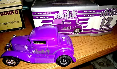 Ididit Model A Chopped Coupe Diecast Bank-MIB • $12
