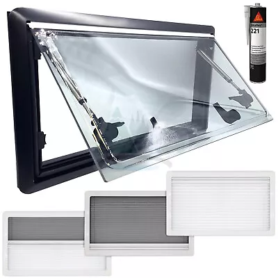 Campervan Hinged Window Blind Flyscreen Motorhome Caravan Horsebox - Vrs Sizes • $378.82