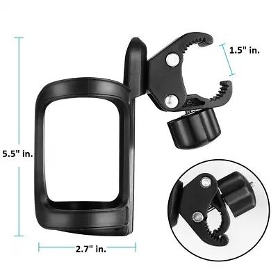 Cup Bottle Holder Handlebar Black Handle Protect Grips For MUTSY Baby Strollers • $9.99