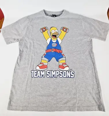The Simpsons T Shirt Mens L Team Simpsons Homer 2011 • £6.99