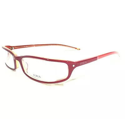 Furla Eyeglasses Frames MIRO VU4533 COL.1BS Fuchsia Red Pink Semi Rim 48-17-135 • $59.99