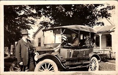 Vintage Postcard RPPC Automobile Side Luggage Rack • $12.99