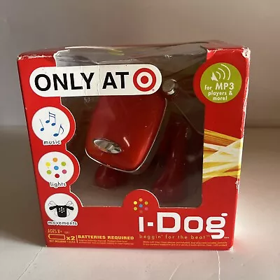 Rare I-Dog RED MP3 Music Speaker Hasbro Tiger Sega New In Box Factory Seal 2006 • $110