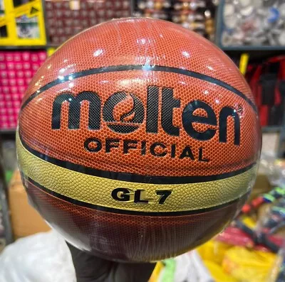 MOLTEN Basketball GL7 FIBA High Quality Molten Leather Official Adult Size 7 • $44.99