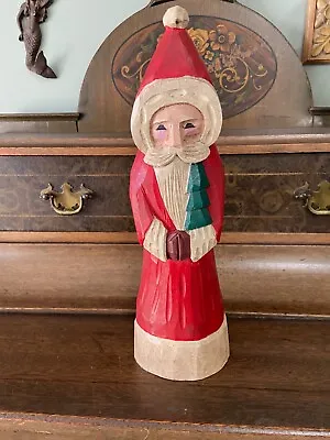 Folk Art Midwest Imports Cannon Falls 11  St Nick Santa Claus Christmas Figure • $12