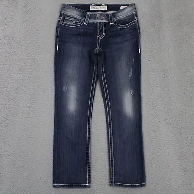£19.61 • Buy BKE Buckle Payton Capri Crop Denim Jeans Womens Size 27 Blue Denim Stretch
