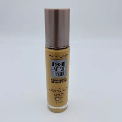 MAYBELLINE DREAM RADIANT LIQUID HYDRATING FOUNDATION 1.0 Oz 40 Nude • $8.79