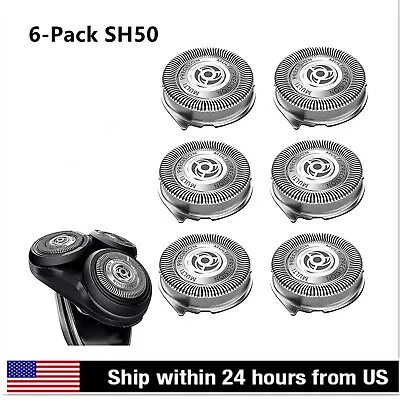 SH50 Replacement Heads For Philips Norelco Shavers-Fits HQ8 (6 Pack) Ship In 24h • $11.75