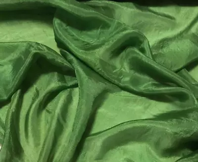 Hand Dyed SPINACH GREEN China Silk HABOTAI Fabric • $11.99