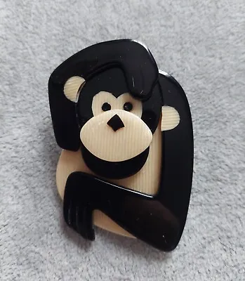 Lea Stein Genuine Brooch. Saga -   A Very Expressive Monkey!  • $96.01