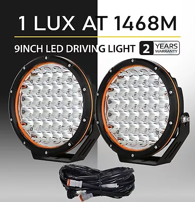 9inch LED Driving Lights New Design Spot Light Offroad Spotlights Work Round Ute • $128.99