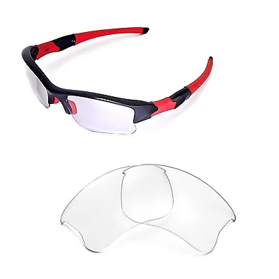 New Walleva Clear Replacement Lenses For Oakley Flak Jacket XLJ Sunglasses • $6.99