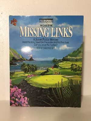 The Case Of The Missing Links Golf Jigsaw Puzzle Mystery 500 Pieces • $9.50