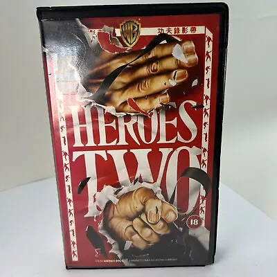 Vhs: Heroes Two Ex-rental Warner Bros Chen Kuan-tai Fu Sheng • £12