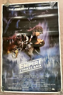 Vintage Star Wars: Empire Strikes Back 27 X 40 Movie Poster (Style A)  Zig Zag • $75