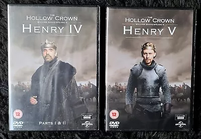 The Hollow Crown Henry IV Parts 1&2 Henry V BBC 2 DVDs William Shakespeare • £8