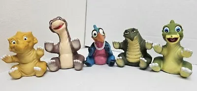 Vintage 1988 Land Before Time Pizza Hut Rubber Hand Puppets Lot Of 5 • $79.95