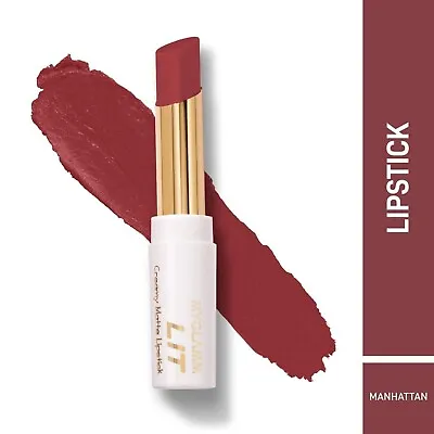 MyGlamm LIT Creamy Matte Lipstick - Manhattan • $14.72