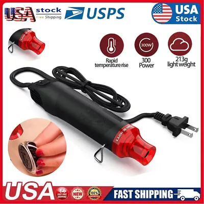 Mini Heat Gun DIY Electric Nozzles Tool Hot Air Gun Embossing Drying Paint US • $9.39