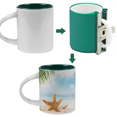 $11.09 • Buy Heat Press 11OZ Mug Cup Clamp Fixture 3D Sublimation New Wrap Silicone Mug G8J4