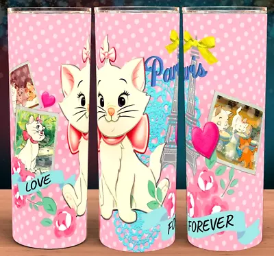 Marie Aristocats Love Forever Cup Mug Tumbler 20oz • $19.95